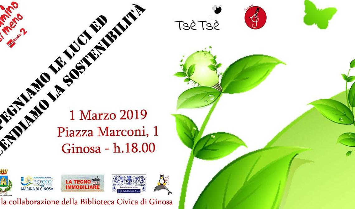 Spegniamo le luci e accendiamo la sostenibilità