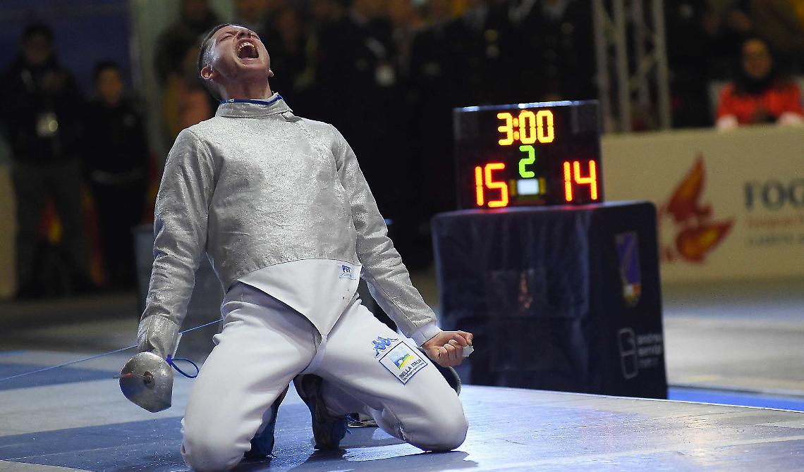 Sciabolate d'oro per Emanuele Nardella ai Cadetti: il foggiano è campione d'Europa