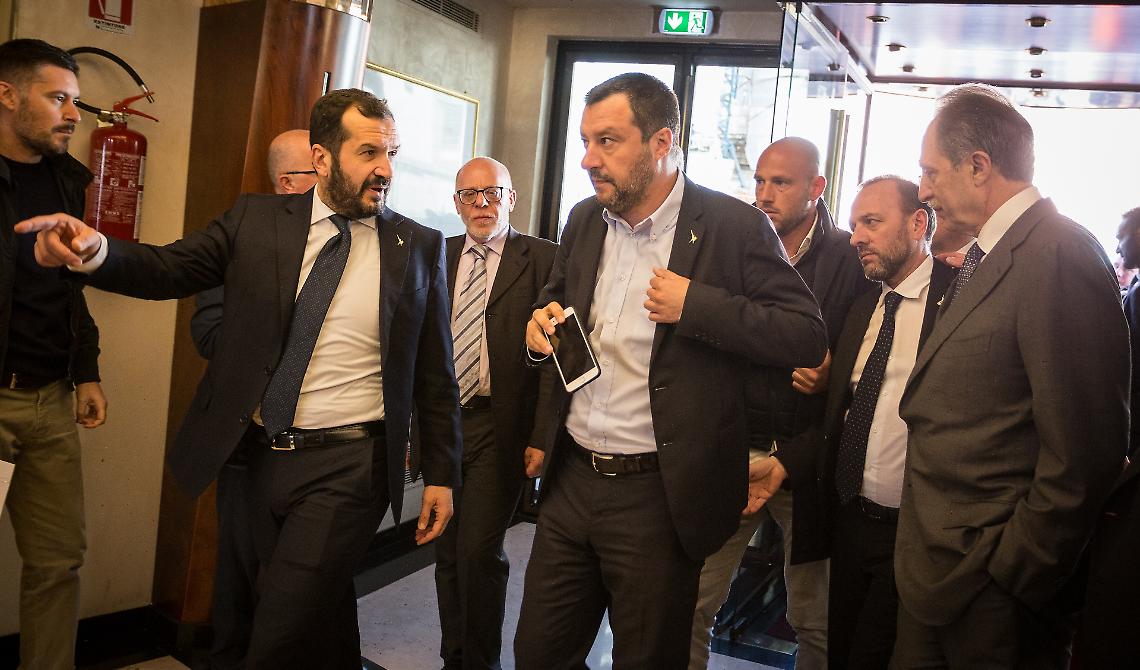 LA GALLERY. Matteo Salvini a Potenza incontra la squadra selezionata da Liuni per la corsa verso il 24