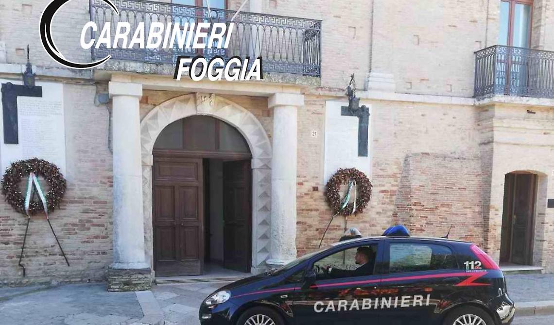 Serracapriola: carabinieri acquisiscono documenti in Comune 