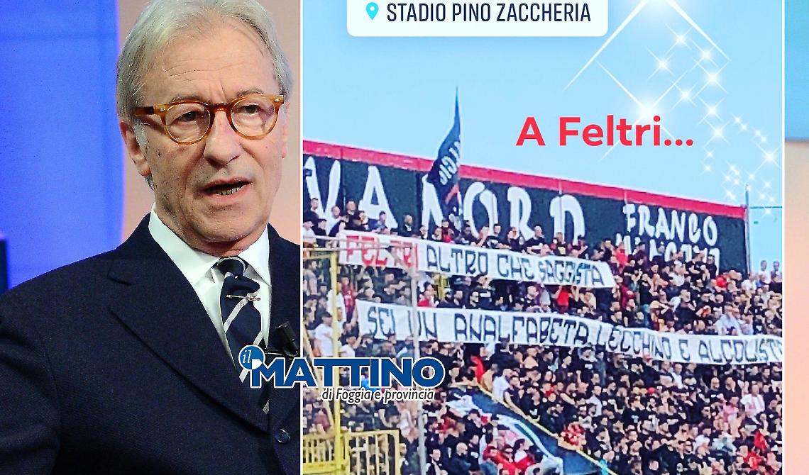 Ciapa, Vittorio! Dallo stadio Pino Zaccheria (che era un elegante campione foggiano) a Feltri: «Altro che saggista, sei un analfabeta, lecchino e alcolista»