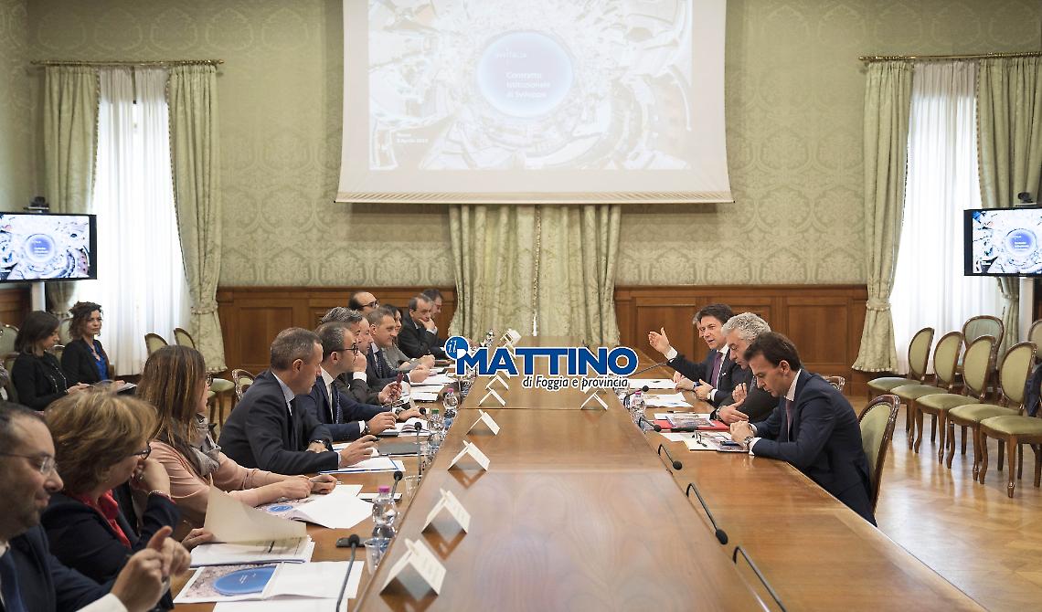 Conte incontra Gatta, Landella, Piemontese: via al patto per lo sviluppo della Capitanata