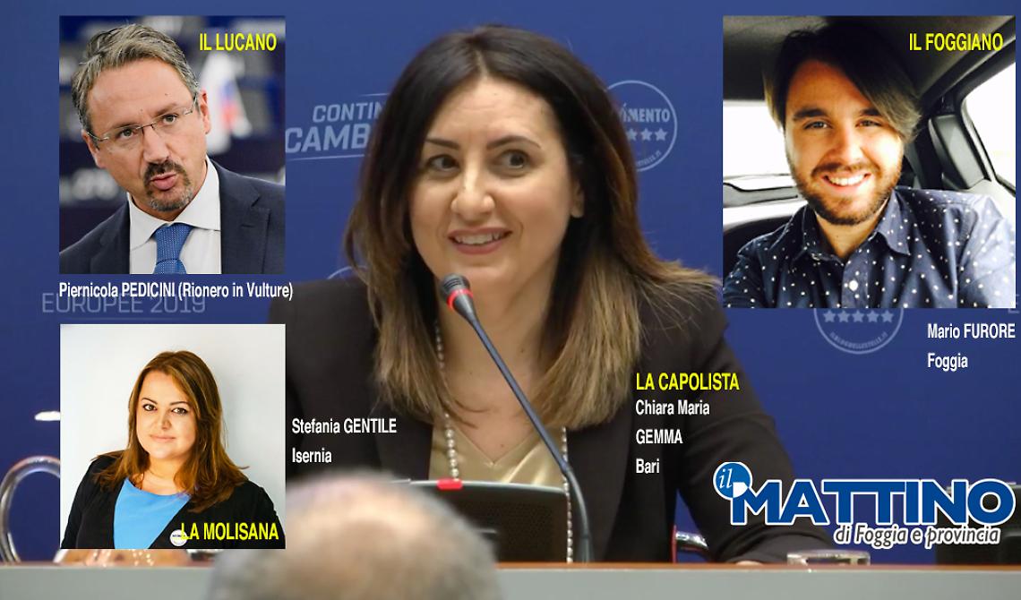 Europee, ecco la lista definitiva dei 5 Stelle al Sud: tra i 18 candidati, 5 pugliesi, un lucano e una molisana