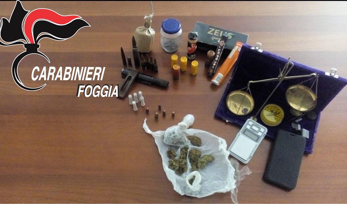 Cagnano Varano, armi e droga  tra il mangime per gli animali: arrestato 