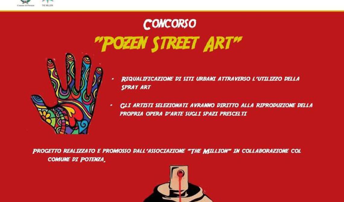 "Pozen spray art", al via il concorso di murales giovani writer lucani