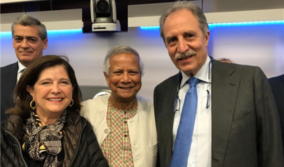 Bardi e la rettrice Sole incontrano il «banchiere dei poveri» Yunus