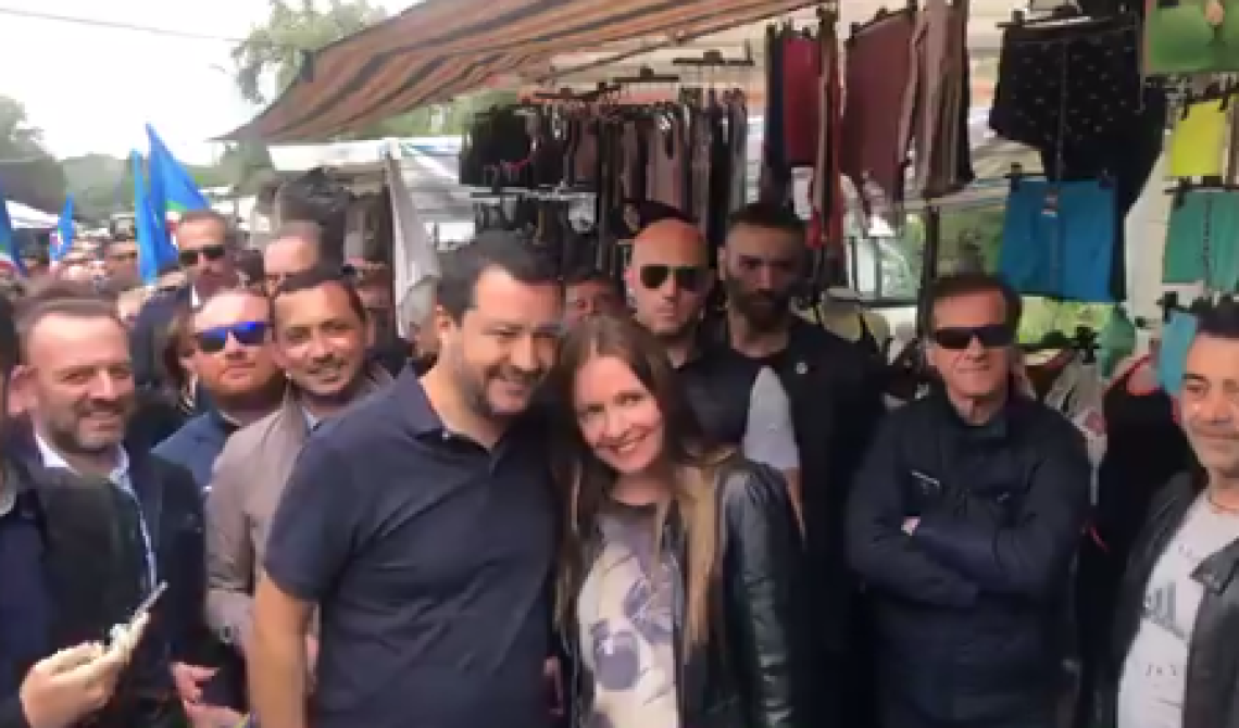 Potenza, Salvini e Guarente al mercato del sabato