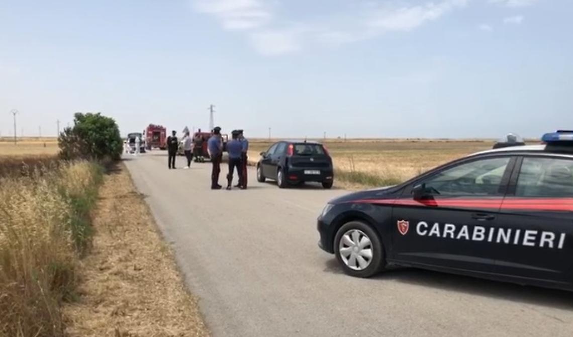Cerignola, cadavere in auto: forse donna