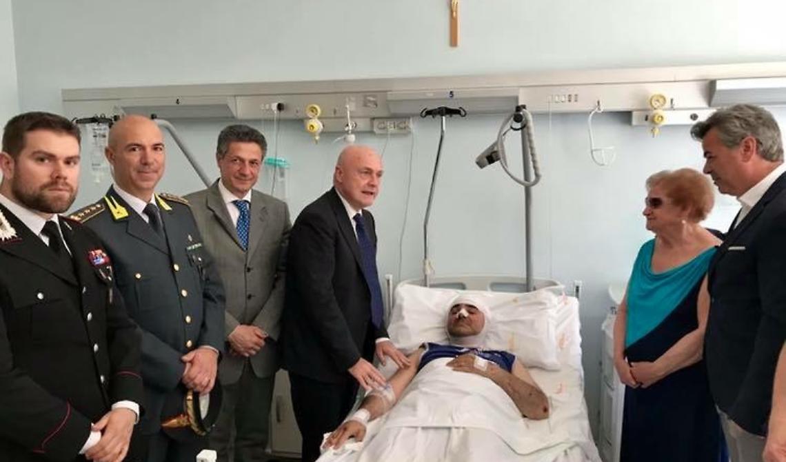Agente polizia Locale investito: vertici istituzionali in ospedale 