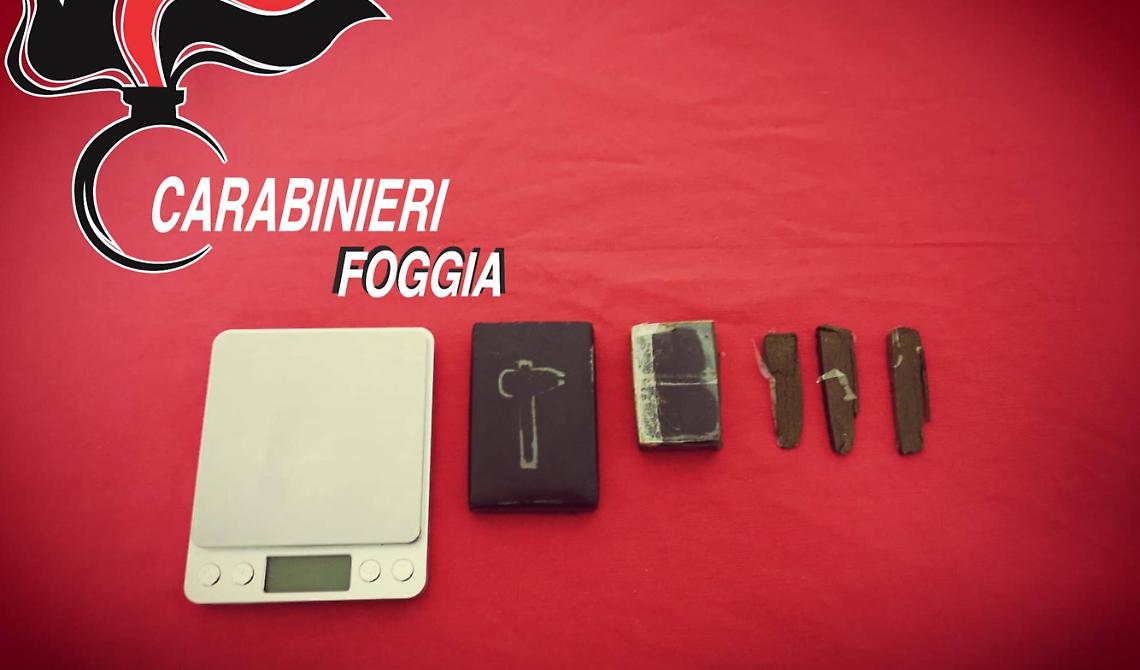 Lucera, hahsish nella credenza della cucina: arrestato 