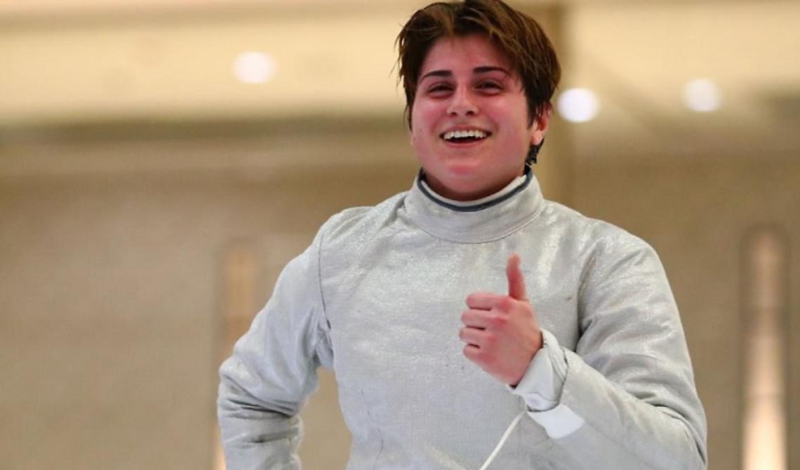 Martina in pedana per i mondiali di scherma di Budapest