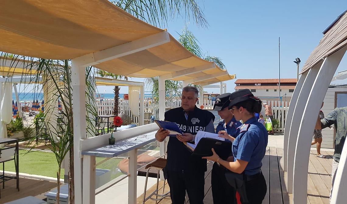 Lavoro nero, sospeso lido balneare a Metaponto