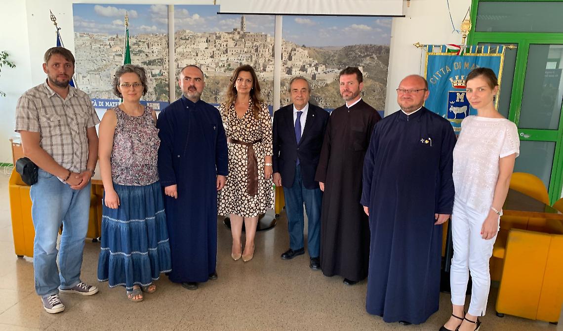 Il Consolato rumeno  e l'Arcidiocesi di Bucarest in visita a Matera