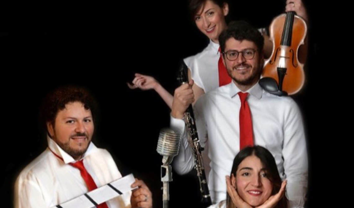 La musica del grande cinema al "Santa Chiara" con Emanuele Pacca e il trio "Les Chats".