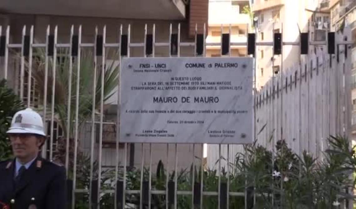 Palermo ricorda il giornalista foggiano ucciso dalla mafia Mauro De Mauro: "Un vero cronista"