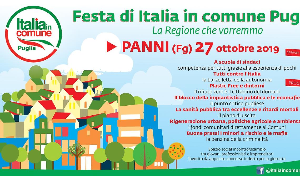 La Regione che vorremmo: a Panni la prima festa di Italia in Comune Puglia
