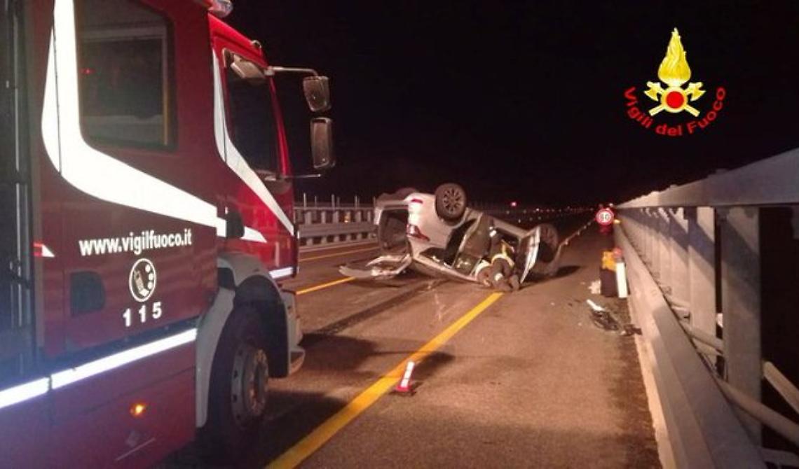 Incidente nella notte sull'autostrada, vicino Campomarino: tre feriti, tra cui una bimba di 9 mesi