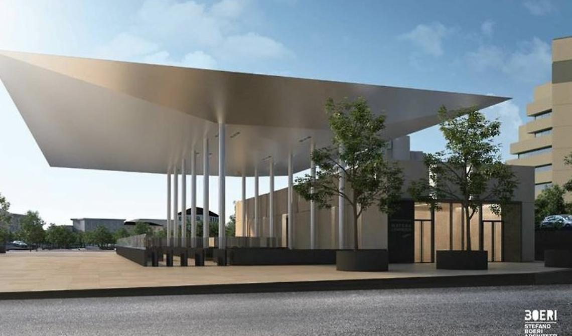 La pietra di Apricena sposa i Sassi di Matera e fa bella la stazione centrale della Capitale della Cultura