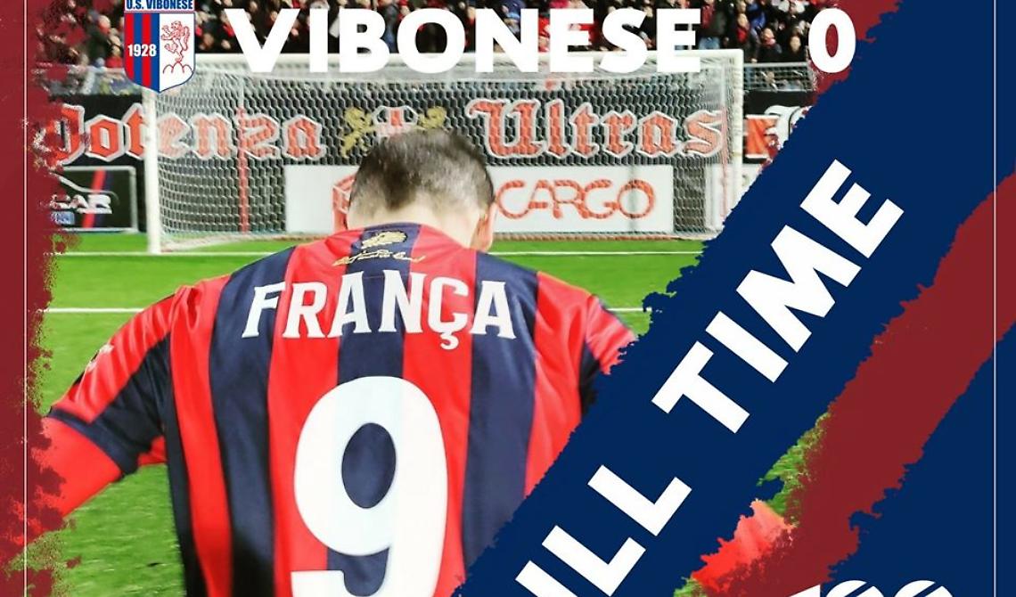 Carlos França torna a ruggire, suo il gol decisivo nell'1 a 0 alla Vibonese