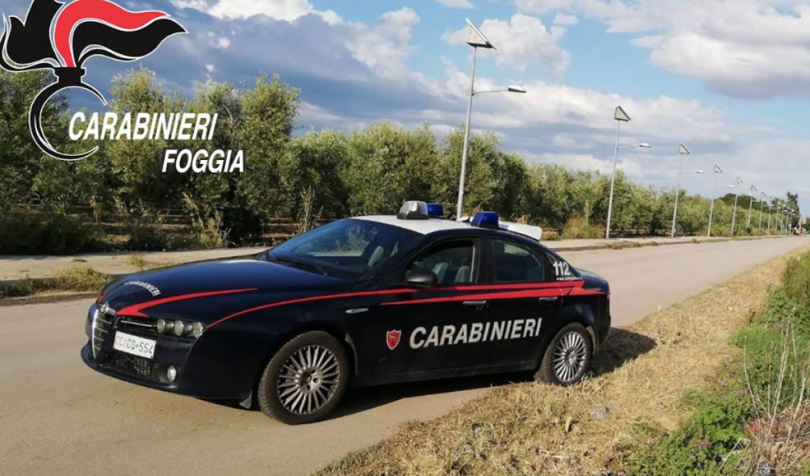 I Carabinieri scovano a Cerignola 4 macchinone rubate a Foggia