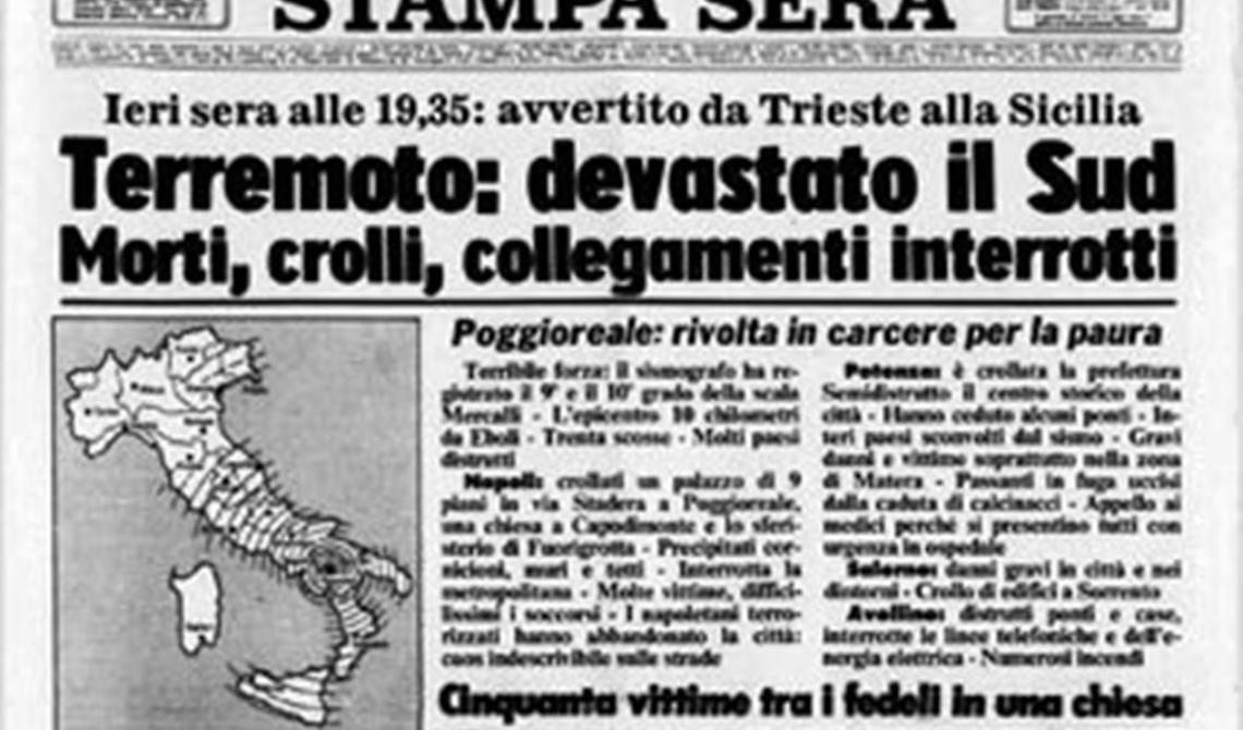 23 novembre 1980, Bardi: "La Basilicata non dimentica"