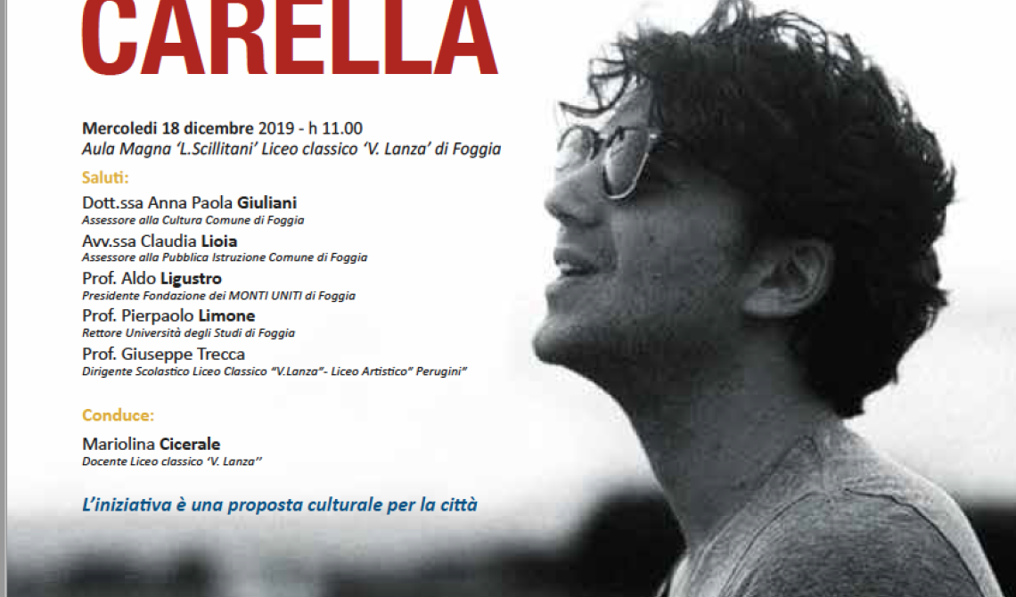 Gianluigi Carella, dal liceo Lanza di Foggia a New York