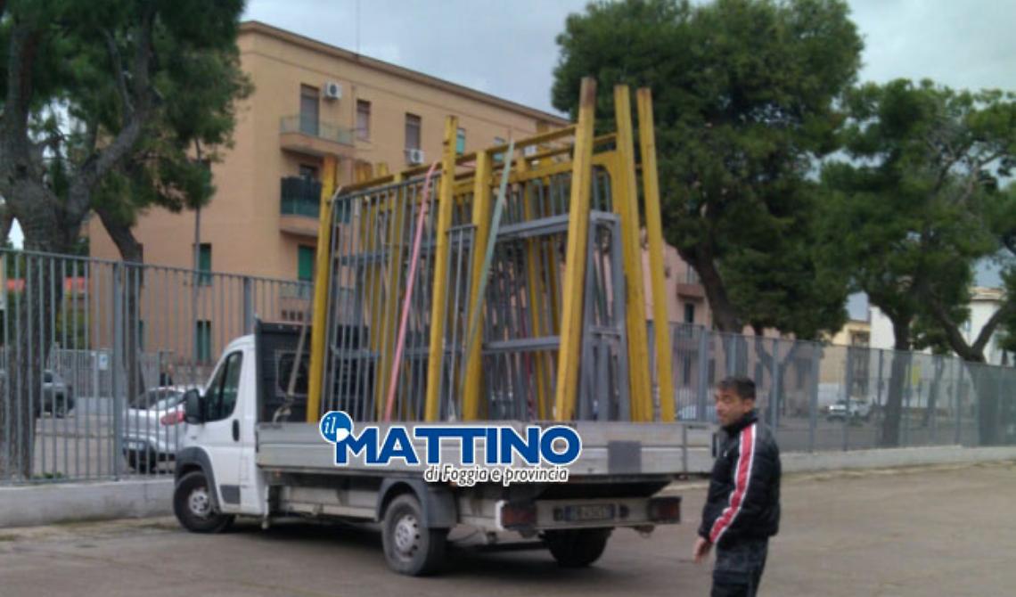 Nessuno lo paga e Tucci smantella le recinzioni allo Zaccheria: a rischio Foggia-Gladiator di domenica