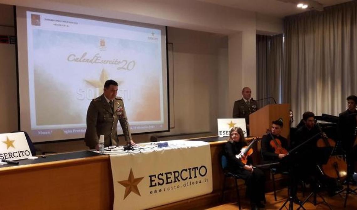Potenza, presentato il "CalendEsercito" del 2020