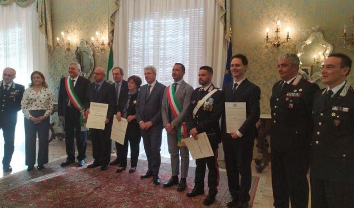 Potenza, consegnate le onorificenze dell'Ordine al merito della Repubblica Italiana 