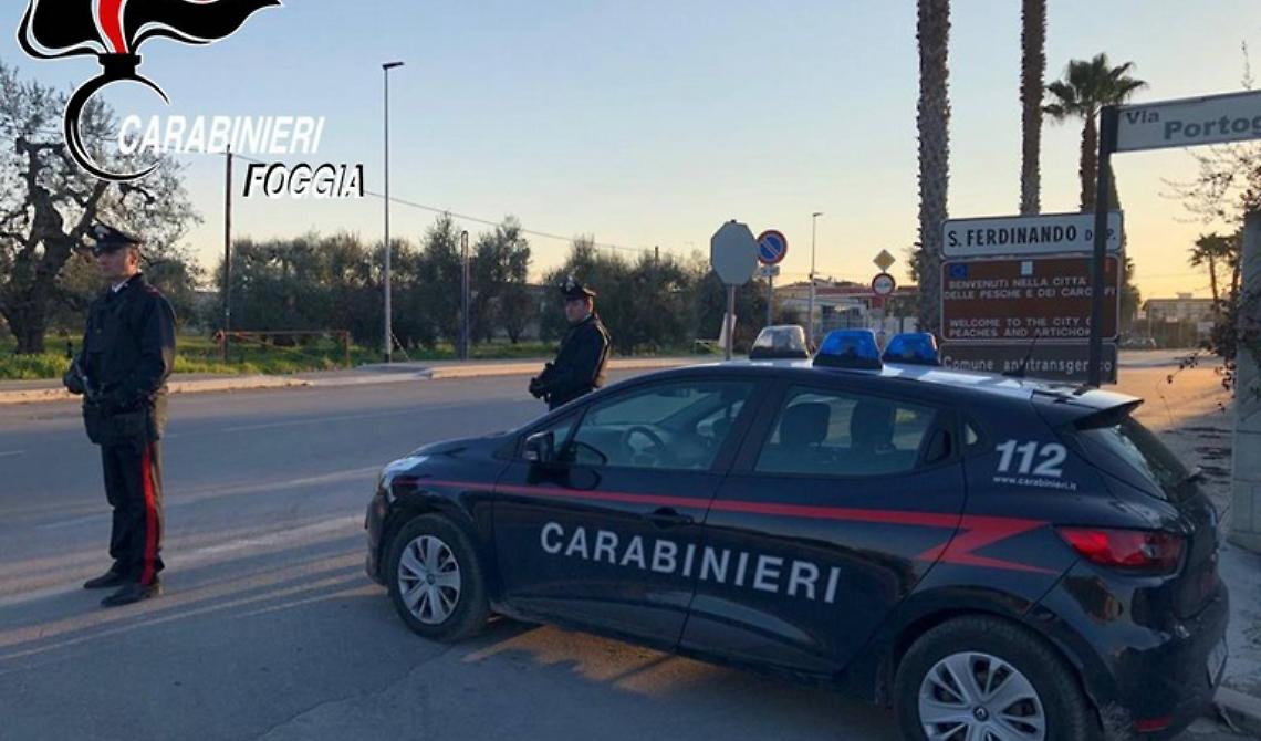 Arrestati dai Carabinieri i tre che sequestrarono e ferirono un sedicenne a San Ferdinando di Puglia