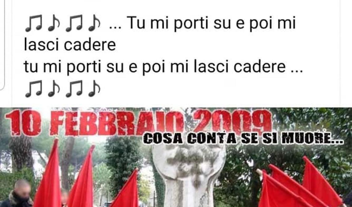 Vergognosa difesa delle foibe su una pagina antifascista di Lavello