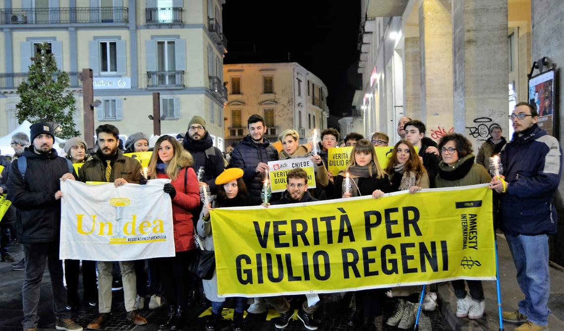 Amnesty International Potenza organizza un nuovo sit-in sabato 22 febbraio per chiedere verità e libertà per Patrick, lo studente egiziano arrestato a Il Cairo