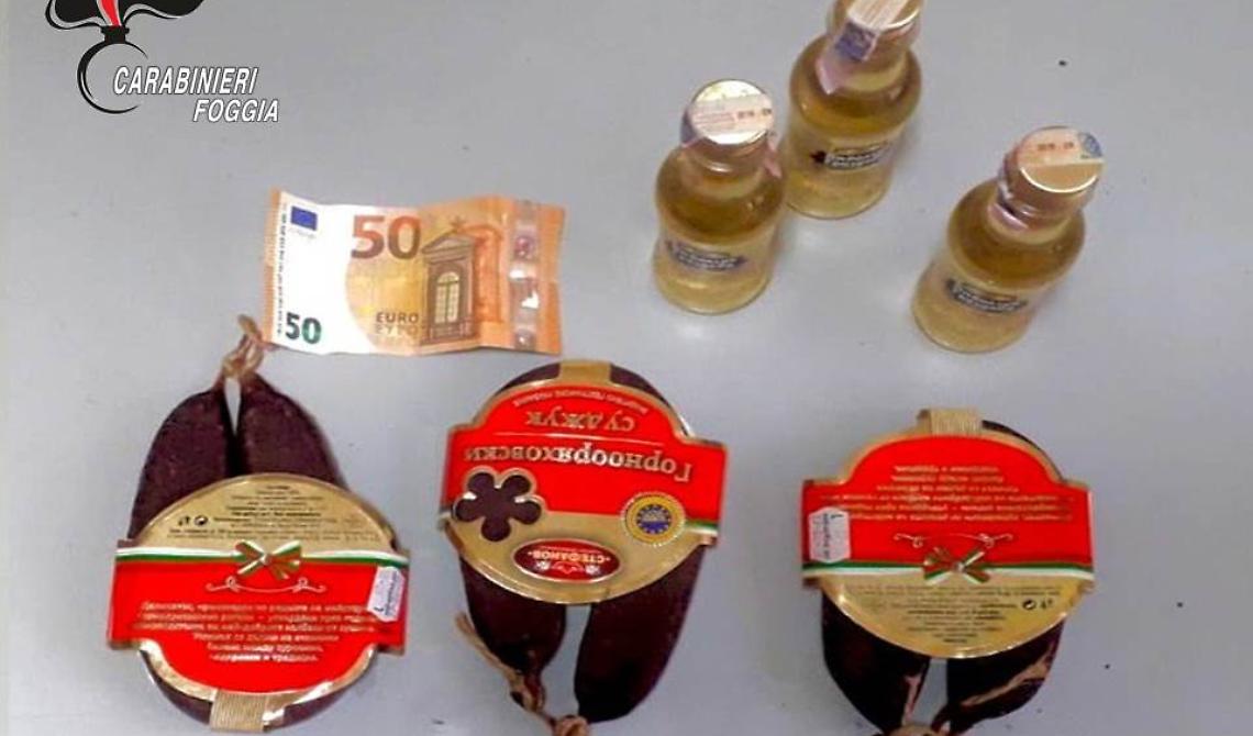 Soldi, salsiccia e liquore per evitare la multa: bulgaro arrestato dai Carabinieri a Cerignola