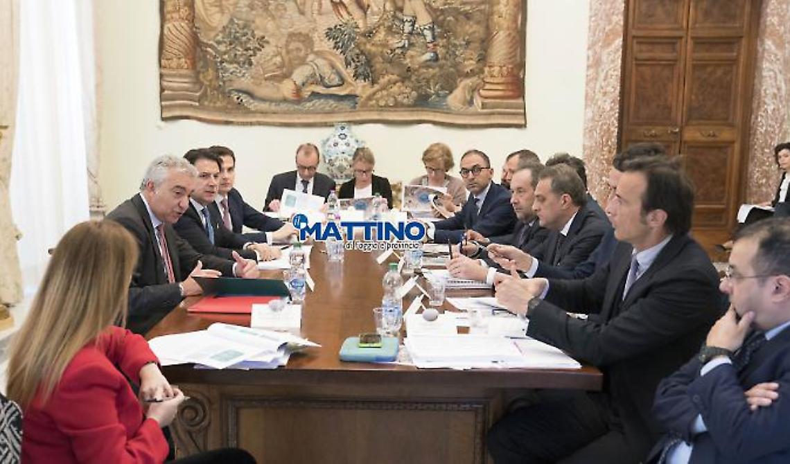Partono le prime 13 gare per il CIS Capitanata per 68,4 milioni di euro. Conte: «Sono solo i primi frutti»