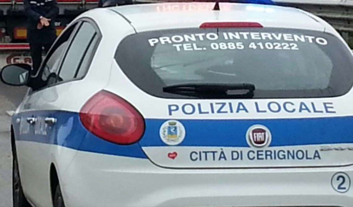 Vigili Urbani al lavoro