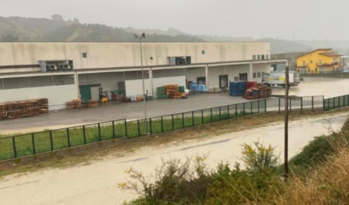 Esondato il fiume Sinni a Tursi: inondati i terreni agricoli e sono stati bloccati due opifici
