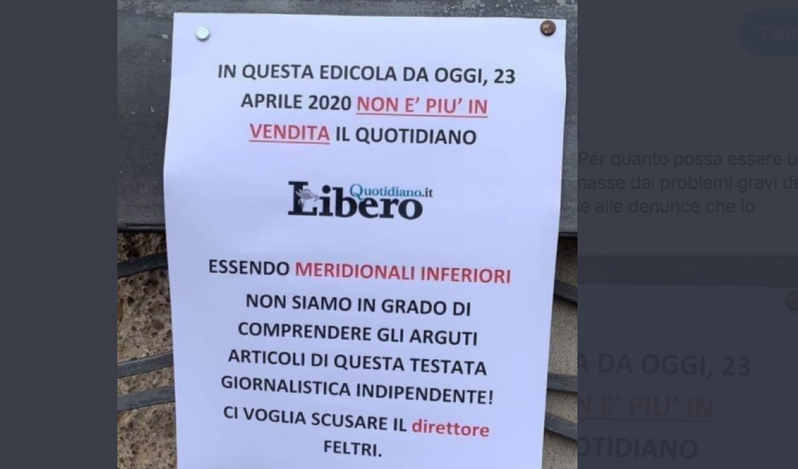 Feltri è un mantenuto di Stato, di che parla?