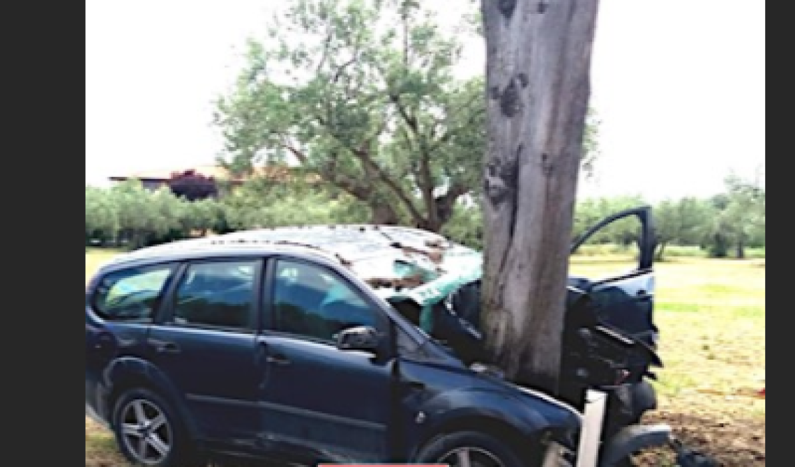Schianto contro un albero, ad Ortona muore un 48enne di Foggia