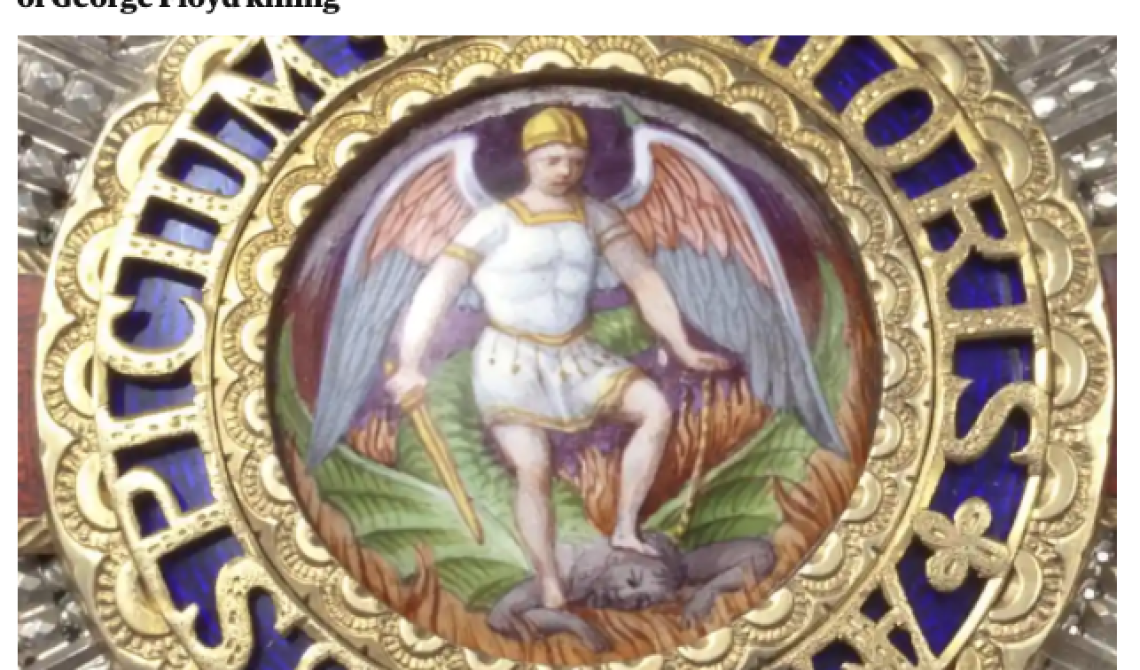 E siamo alla follia: «Rimuovere San Michele che schiaccia Satana perché ricorda l'uccisione di George Floyd»