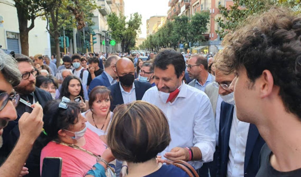 Anche in Puglia Salvini gioca soprattutto per sé: non un solo appuntamento del suo tour con Fitto