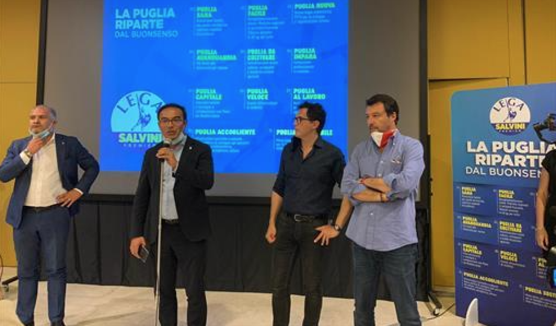 Come Feltri, Salvini viene a dirci in Puglia che quelli del Nord sono superiori 
