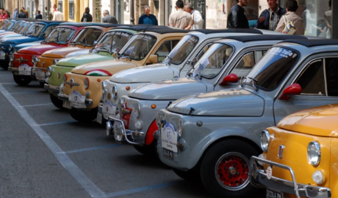  Da Potenza a Maranello in 500 d'epoca nel nome del Drake