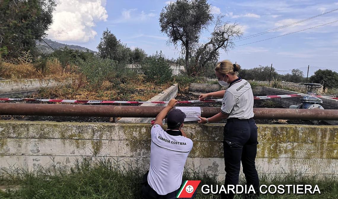 La Guardia Costiera di Manfredonia sequestra 4 letti di essiccazione di fanghi da depurazione