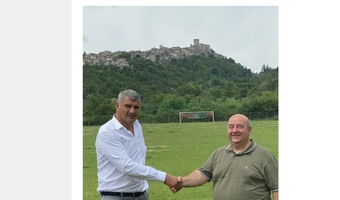 Il sindaco di Trevi fa gli onori di casa al Foggia, il bellissimo paese della Ciociaria sui monti Simbruini