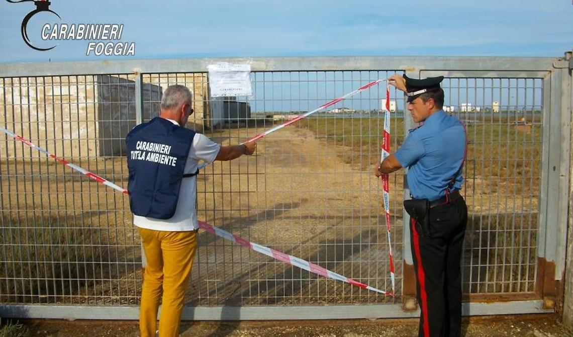I Carabinieri di Rodi Garganico sentono puzza di malaffare e sequestrano 7 vasche di fanghi e una discarica abusiva