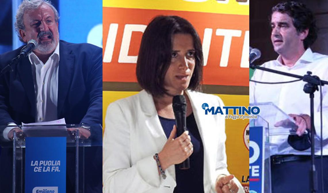 Elezioni, dove votano e chi sono veramente i tre principiali sfidanti alle regionali in Puglia: Emiliano, Fitto e Laricchia