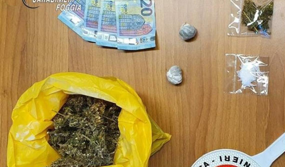 Pregiudicato di Vieste fa mercato di droga in casa, ma i Carabinieri lo aspettano sull'uscio