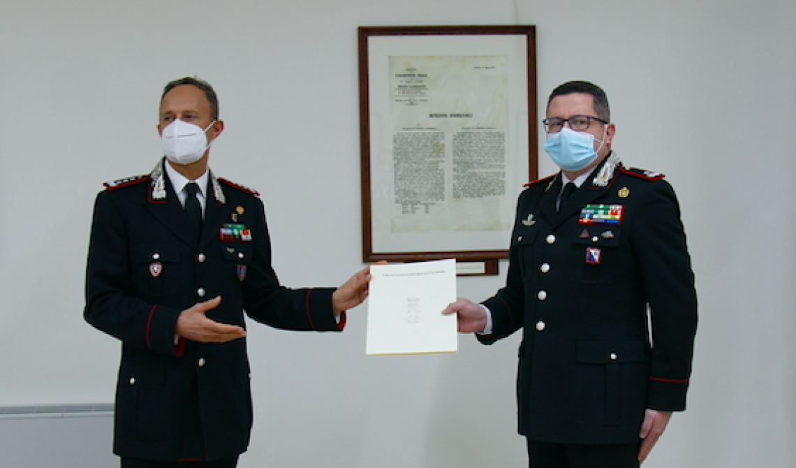 Carabinieri, il comandante della Brigata Ogaden premia in modo solenne la Legione Basilicata
