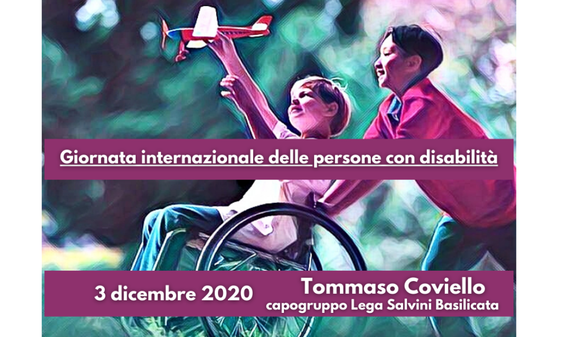 Giornata Internazionale disabilità, Coviello (Lega): «Il principio di uguaglianza sancito dalla Costituzione rappresenta la nostra bussola»