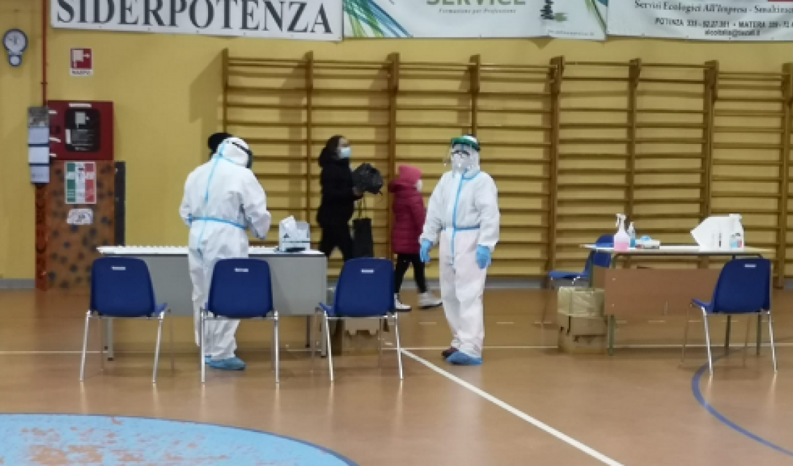 Coronavirus, a Potenza lo screening della popolazioe